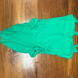 BECCA Vibrant Green One-Piece Swimsuit